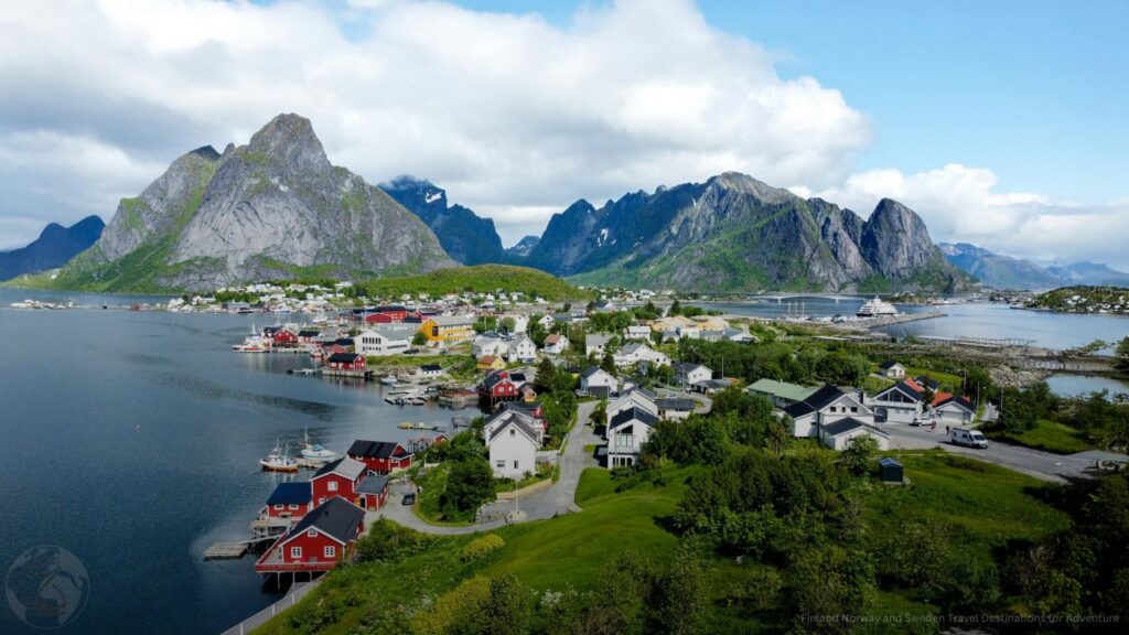 Breathtaking Aerial View of Reine Village, Norway