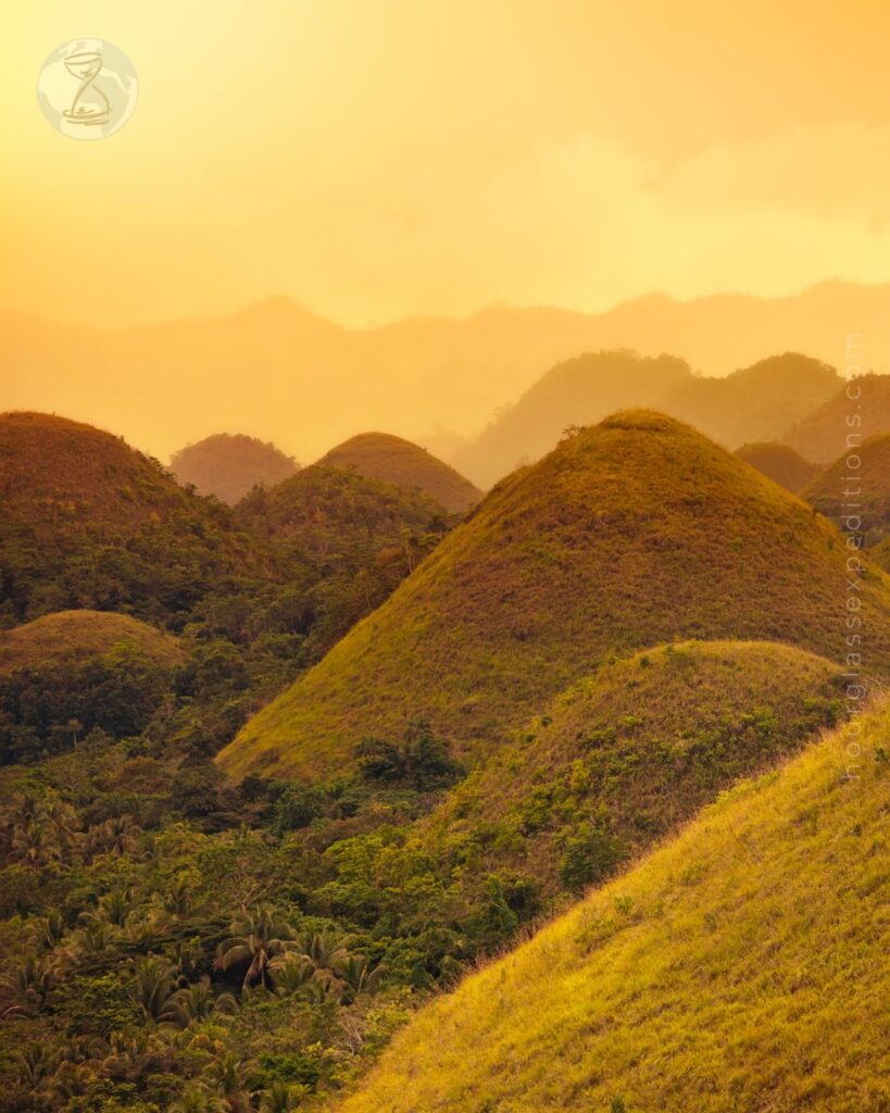 Chocolate hills in Bohol, Philippines