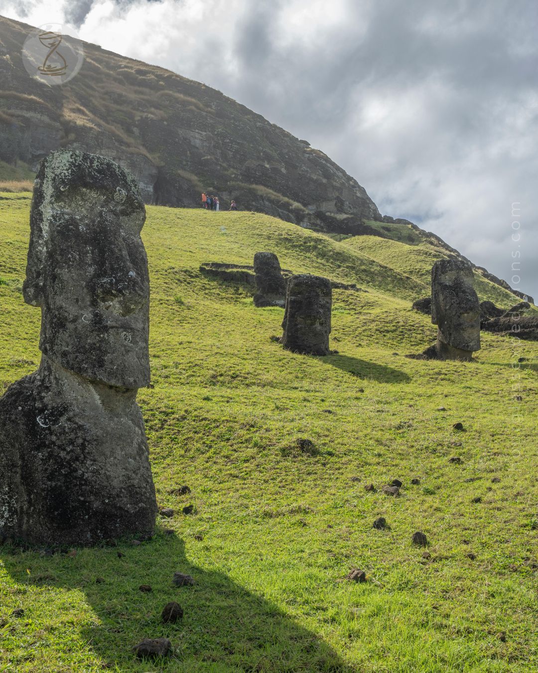 Majestic Moai Statues of Easter Island, Chile