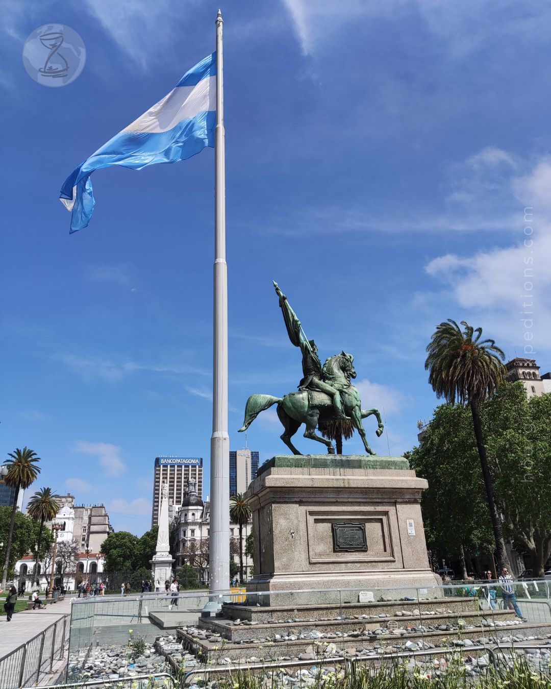 Monument to General San Martin in Buenos Aires, Argentina