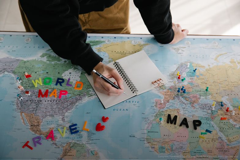 Person Planning his International Trip