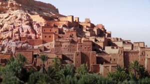 View of Ait Benhaddou, a UNESCO world heritage site in Morocco