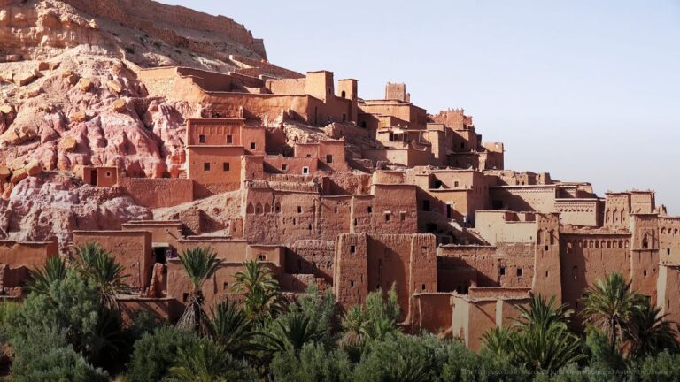 View of Ait Benhaddou, a UNESCO world heritage site in Morocco
