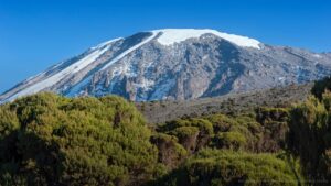 Snowcapped summit of Mount Kilimanjaro, Tanzania