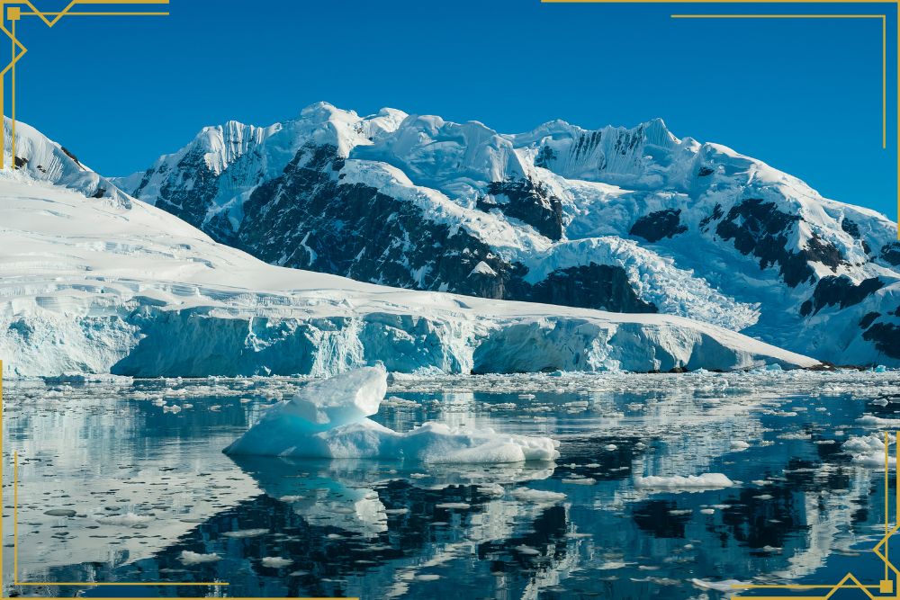 Iceberg and Mountain in Antarctica