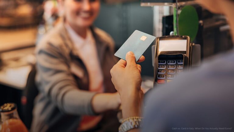 Customer Paying with Credit Card at Terminal